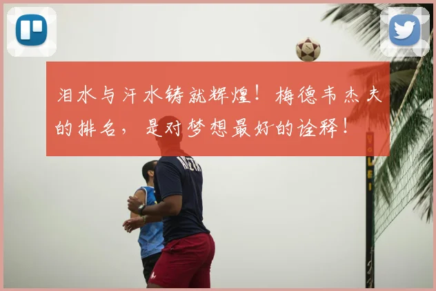 泪水与汗水铸就辉煌!梅德韦杰夫的排名,是对梦想最好的诠释!